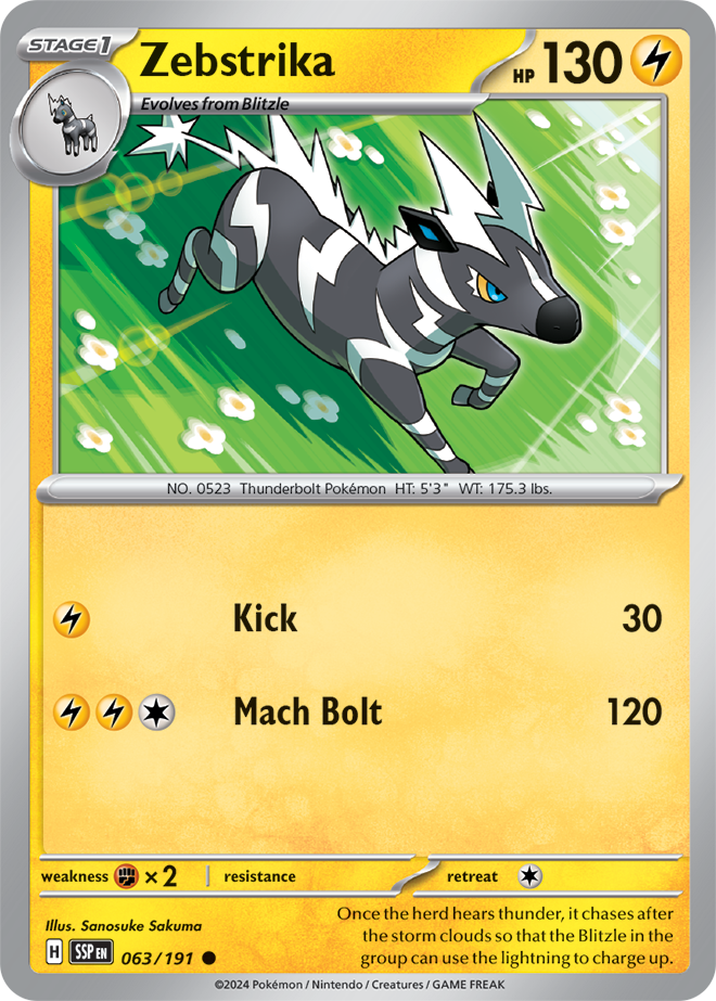 Zebstrika 063/191 — Surging Sparks