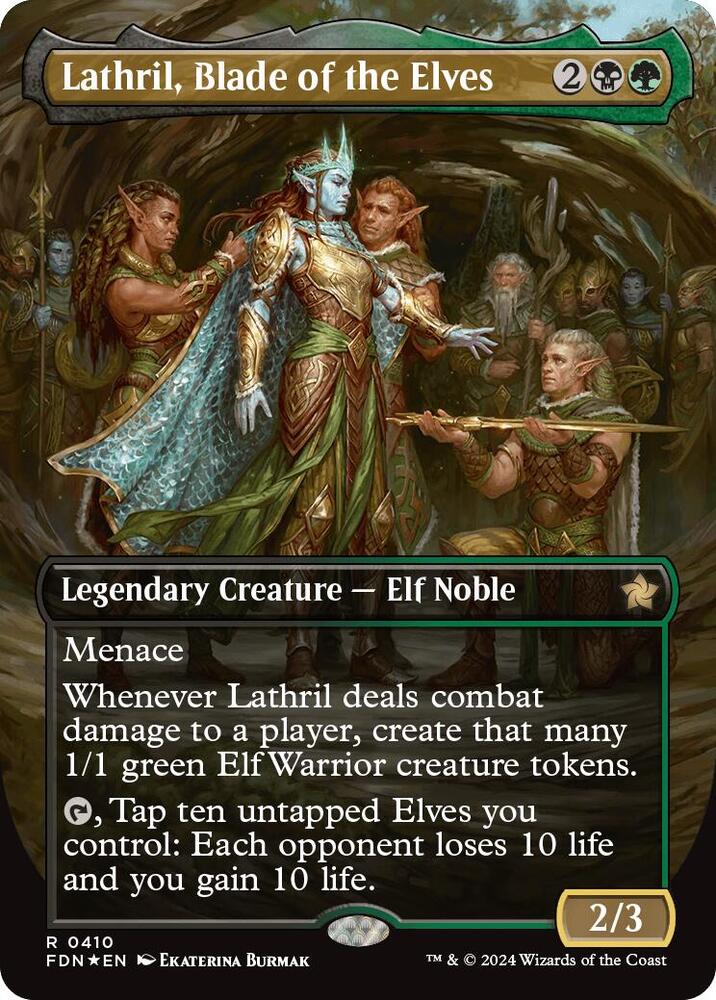 Lathril, Blade of the Elves (Borderless) (Mana Foil) - 410 ...