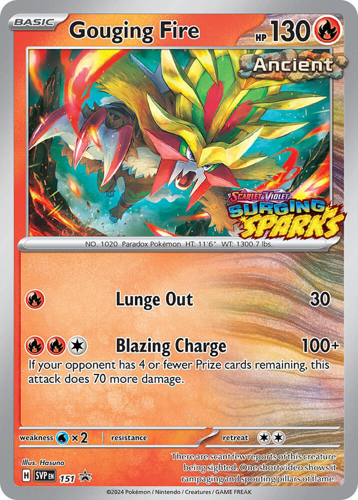 Gouging Fire 151 — Scarlet & Violet Promo