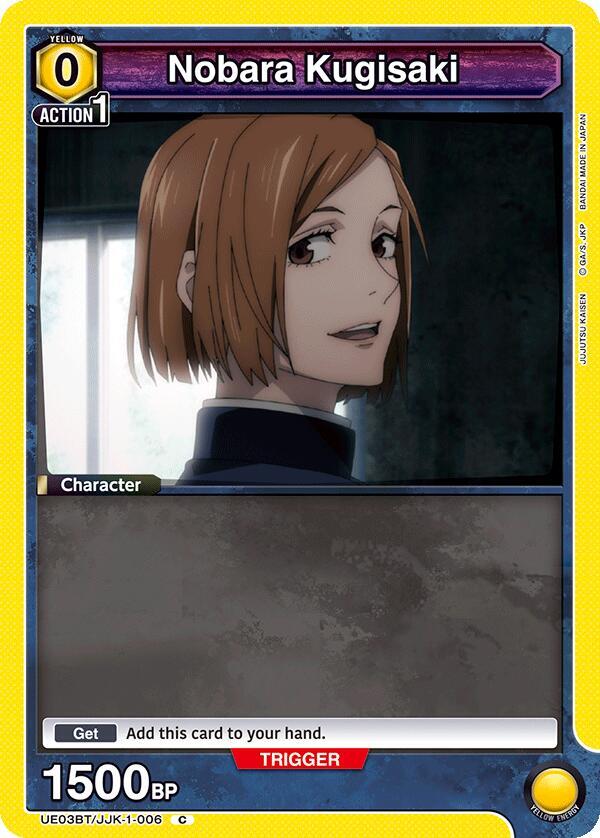 Nobara Kugisaki (006) (Box Topper Foil) UE03BT/JJK-1-006