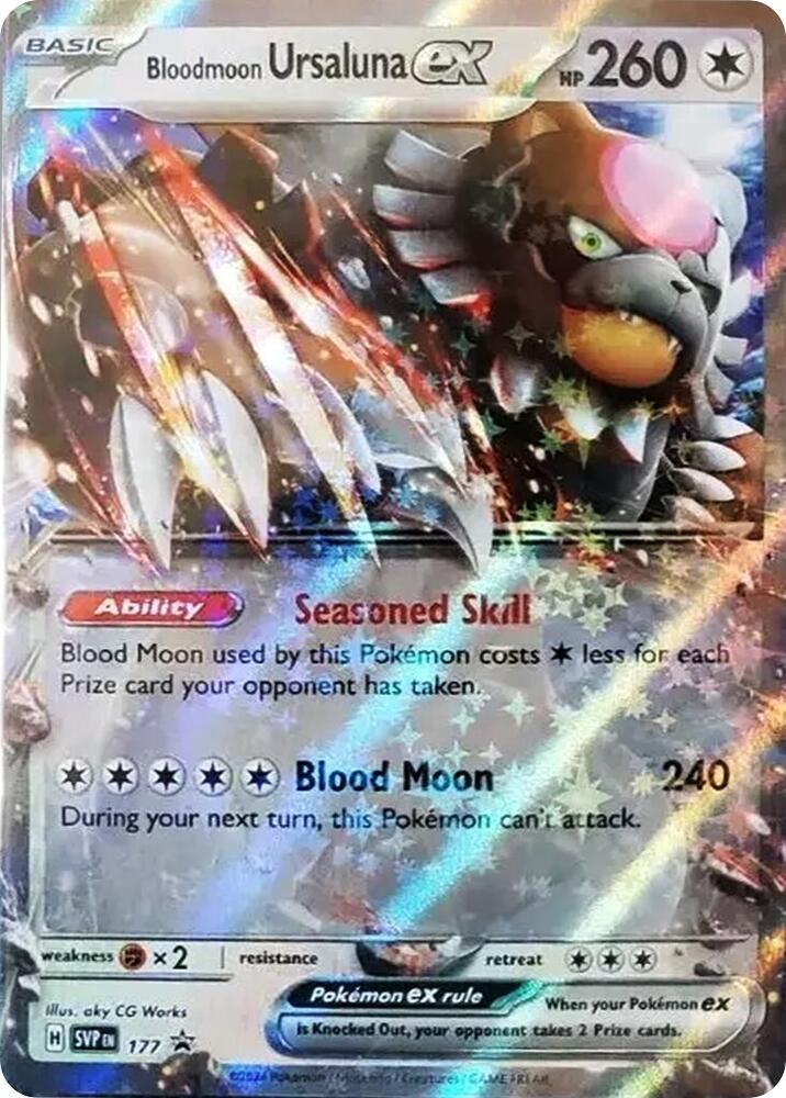 Bloodmoon Ursaluna ex 177 — Scarlet & Violet Promo