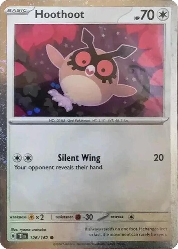 Hoothoot (Cosmos Holo) 126/162 — Scarlet & Violet Promo