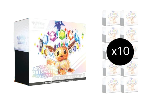 Prismatic Evolutions Elite Trainer Box Case 