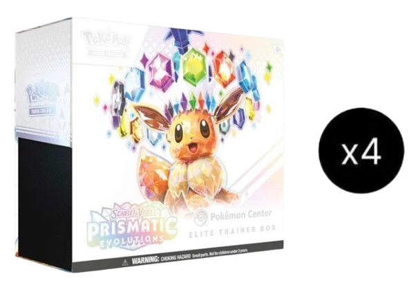 Prismatic Evolutions Pokemon Center Elite Trainer Box (Exclusive) Case 
