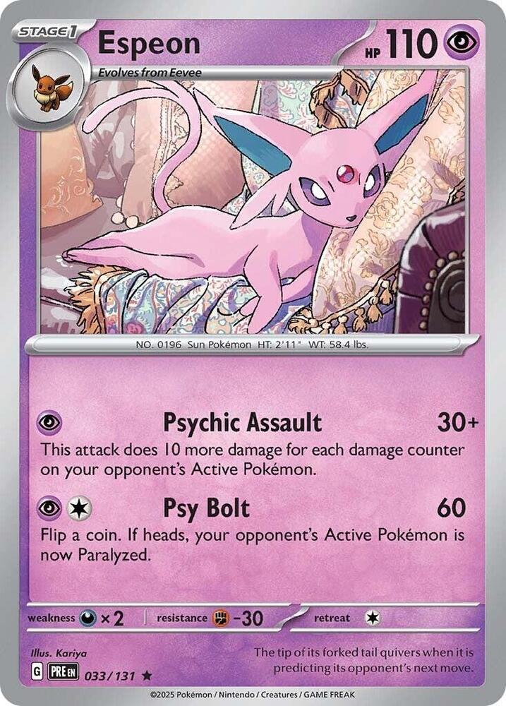 Espeon 033/131 — Prismatic Evolutions