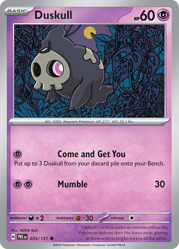 Duskull 035/131 — Prismatic Evolutions