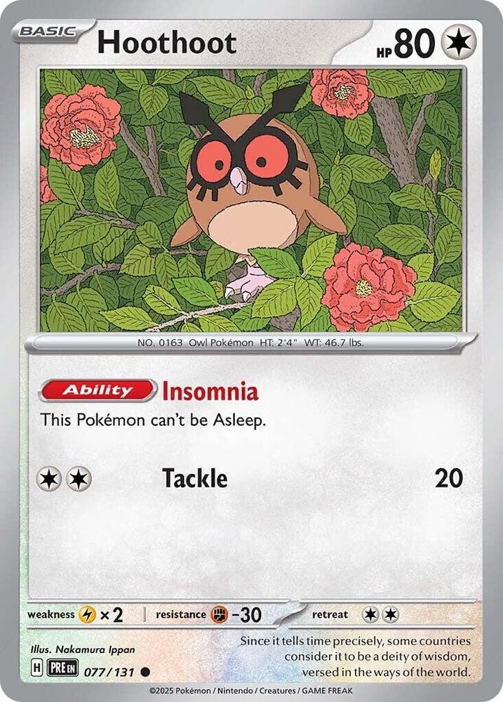 Hoothoot 077/131 — Prismatic Evolutions