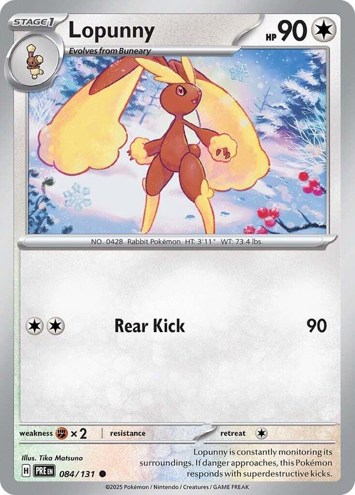 Lopunny 084/131 — Prismatic Evolutions