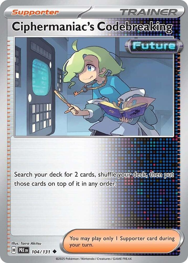 Ciphermaniac's Codebreaking 104/131 — Prismatic Evolutions