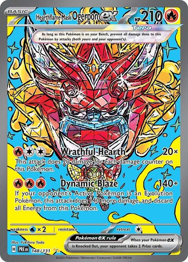 Hearthflame Mask Ogerpon ex 148/131 — Prismatic Evolutions