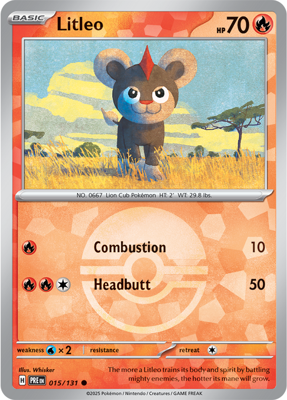 Litleo (Poke Ball Pattern) 015/131 — Prismatic Evolutions