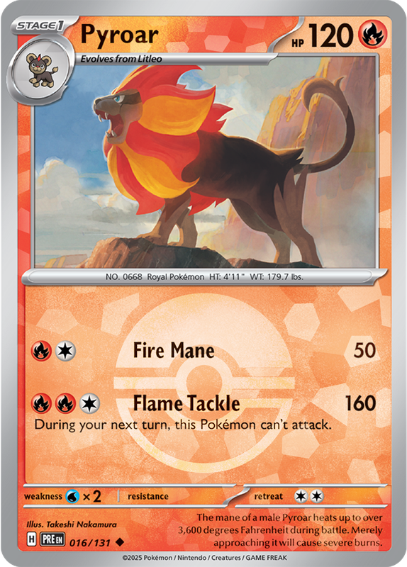 Pyroar (Poke Ball Pattern) 016/131 — Prismatic Evolutions