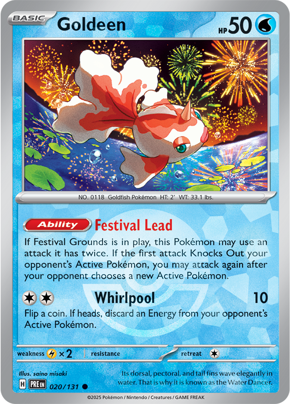 Goldeen (Poke Ball Pattern) 020/131 — Prismatic Evolutions