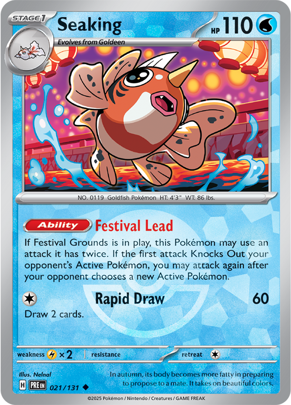Seaking (Poke Ball Pattern) 021/131 — Prismatic Evolutions