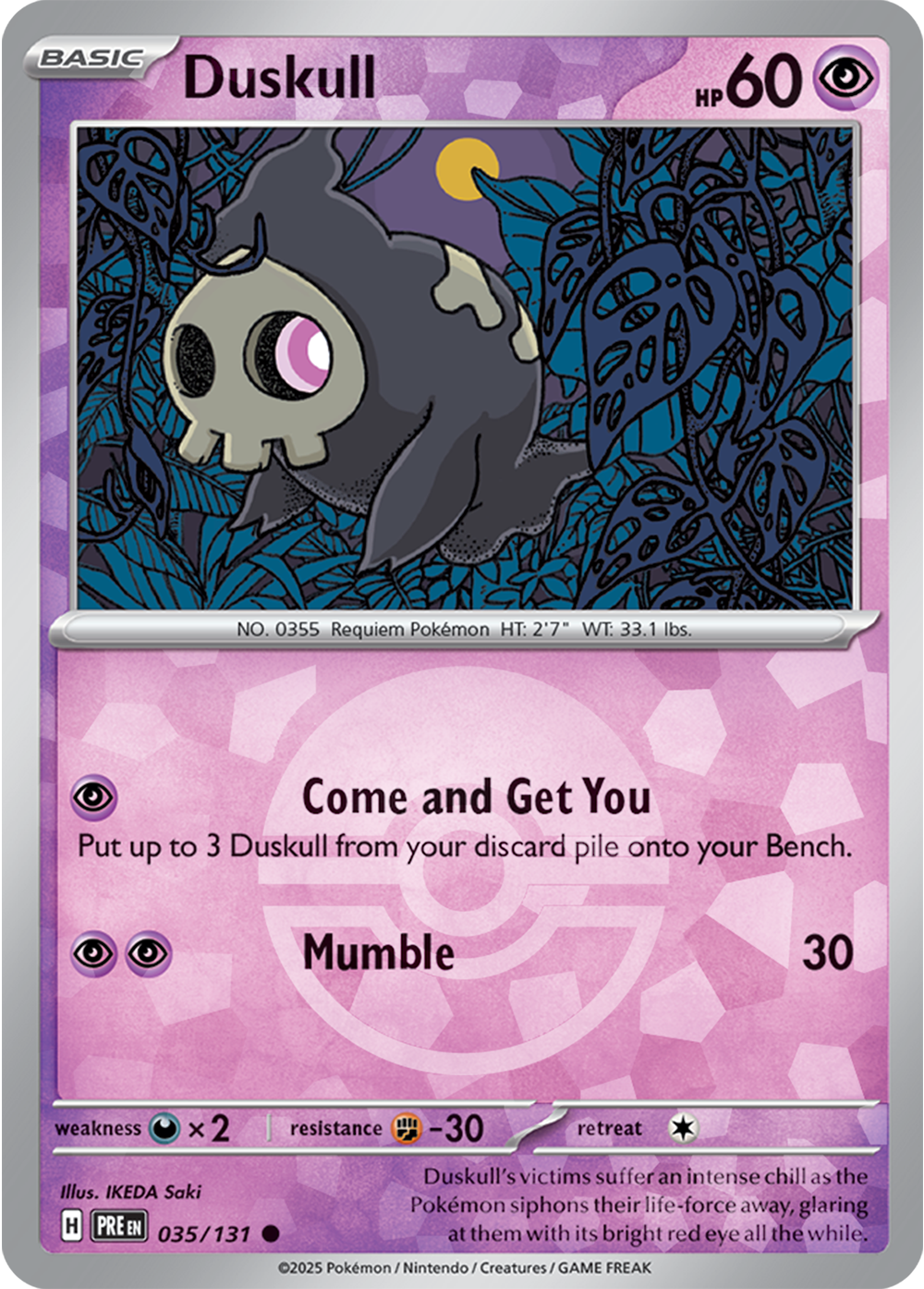 Duskull (Poke Ball Pattern) 035/131 — Prismatic Evolutions