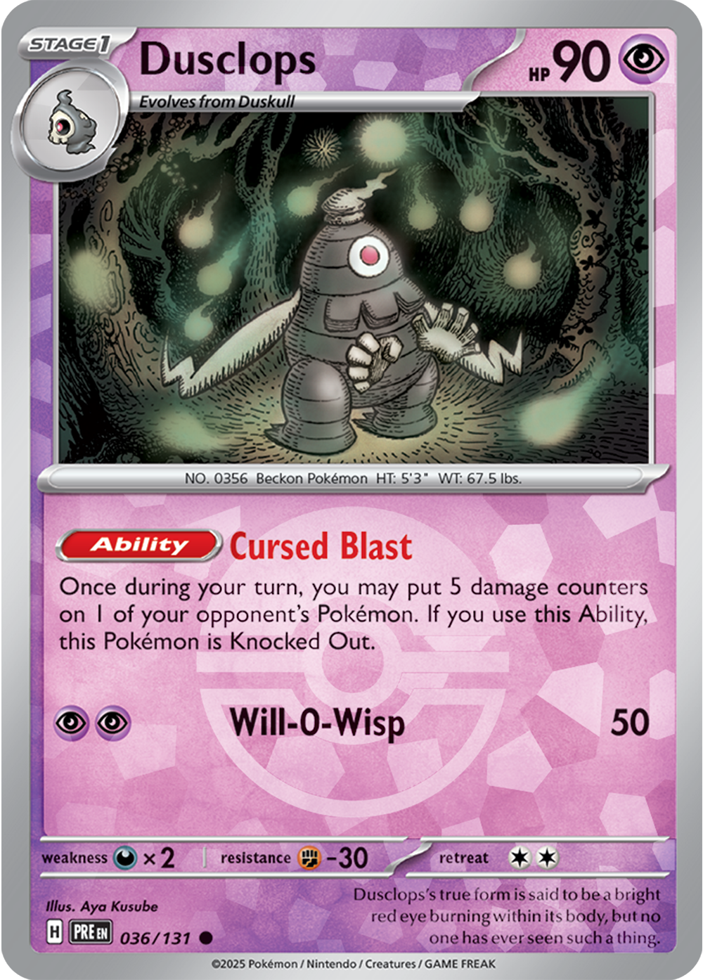 Dusclops (Poke Ball Pattern) 036/131 — Prismatic Evolutions
