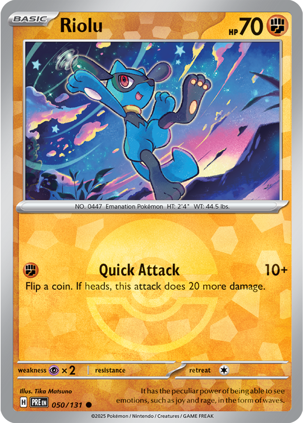 Riolu (Poke Ball Pattern) 050/131 — Prismatic Evolutions