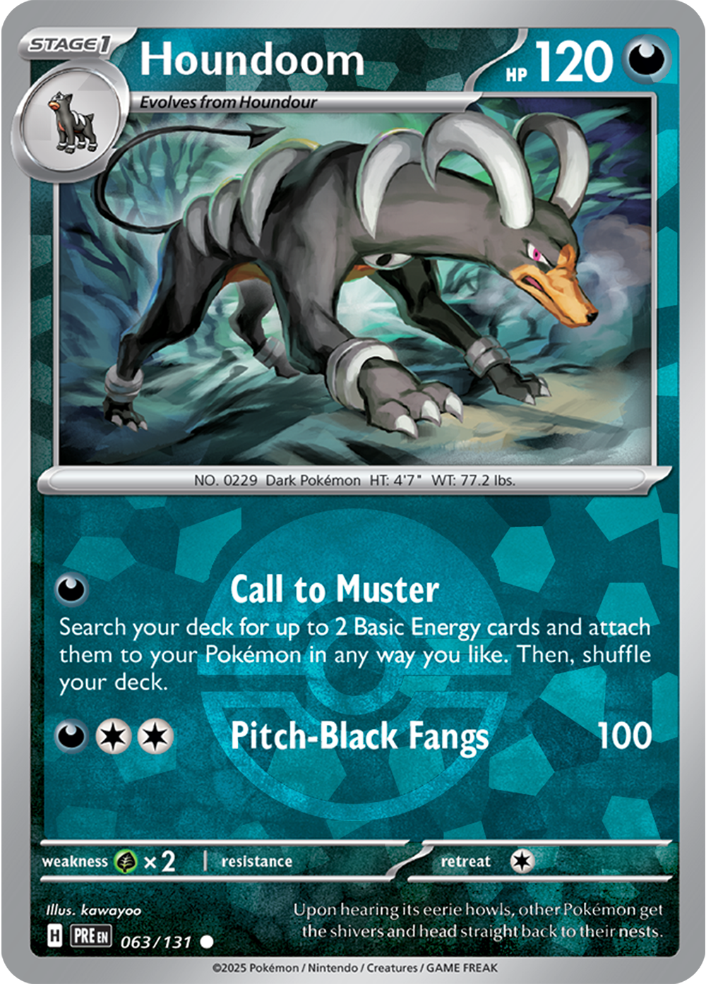 Houndoom (Poke Ball Pattern) 063/131 — Prismatic Evolutions