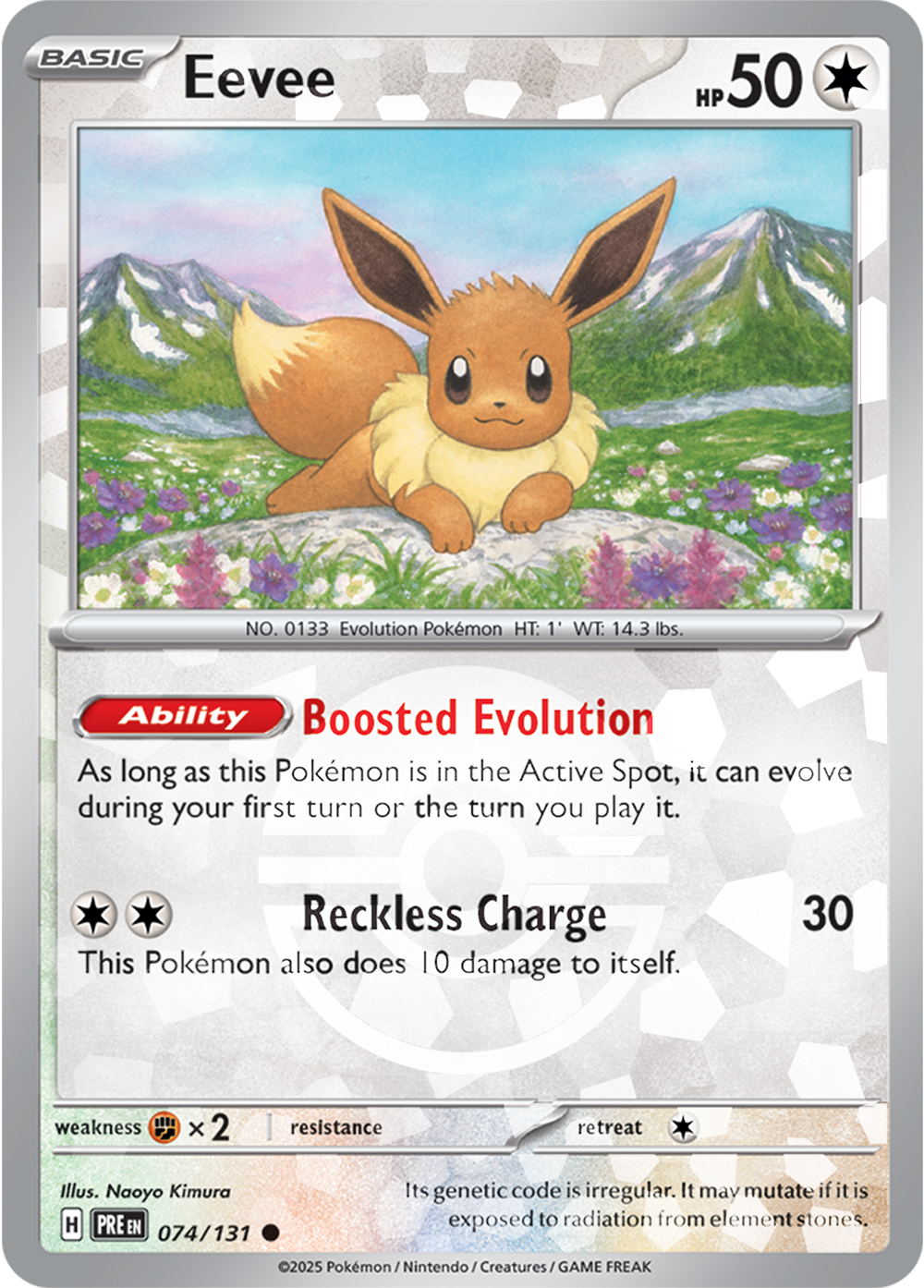 Eevee (Poke Ball Pattern) 074/131 — Prismatic Evolutions