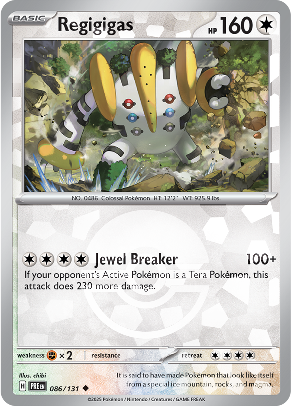 Regigigas (Poke Ball Pattern) 086/131 — Prismatic Evolutions