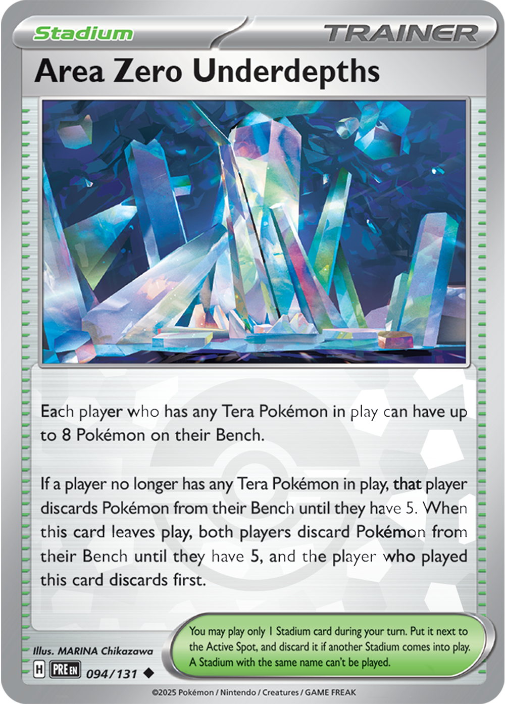 Area Zero Underdepths (Poke Ball Pattern) 094/131 — Prismatic Evolutions