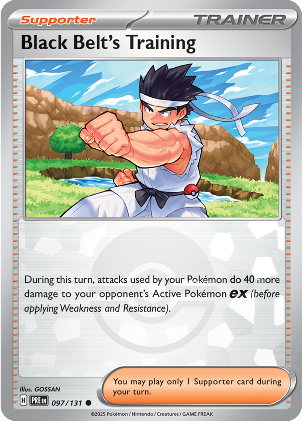 Black Belt's Training (Poke Ball Pattern) 097/131 — Prismatic Evolutions
