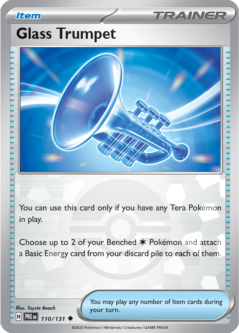 Glass Trumpet (Poke Ball Pattern) 110/131 — Prismatic Evolutions