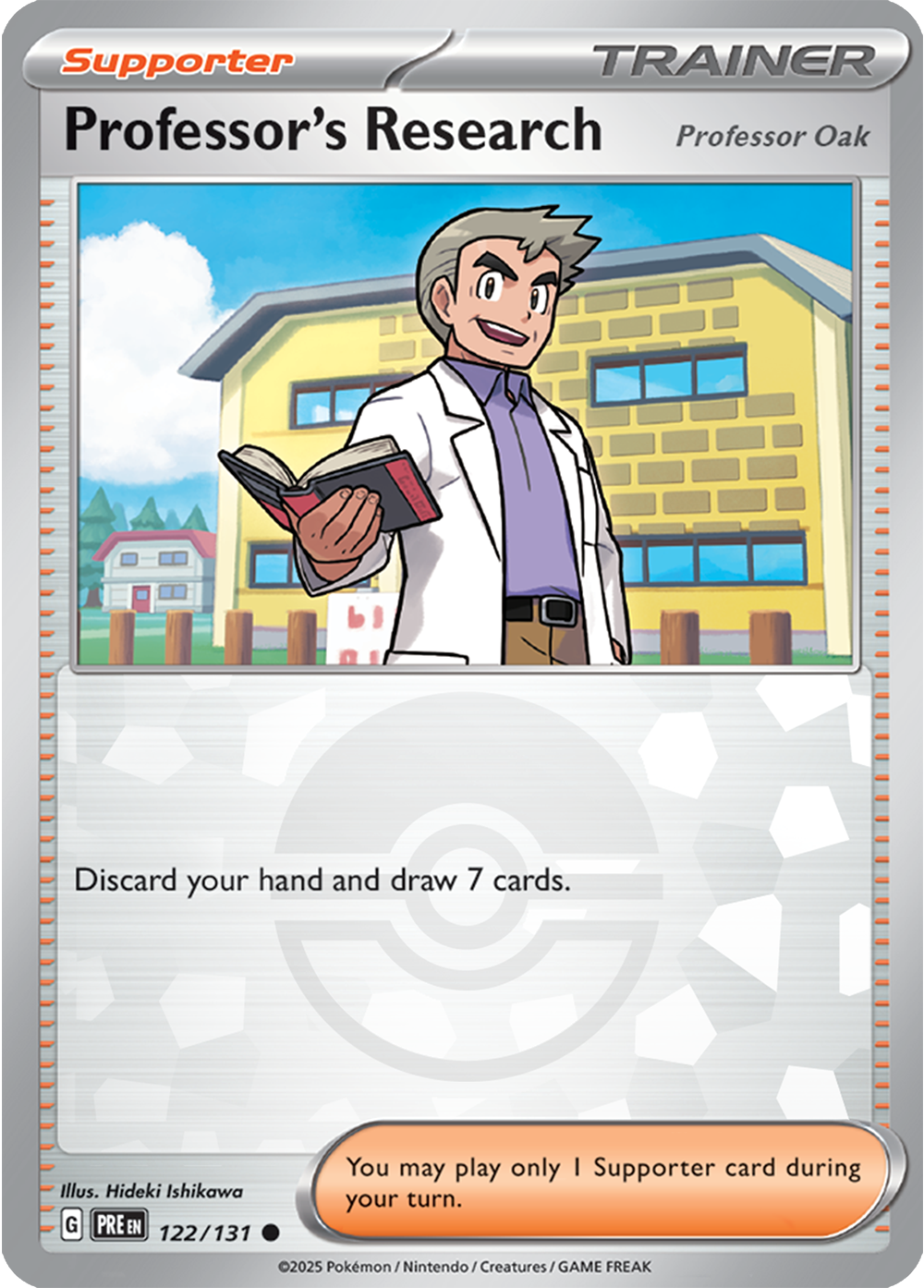 Professor's Research [Professor Oak] (Poke Ball Pattern) 122/131 — Prismatic Evolutions