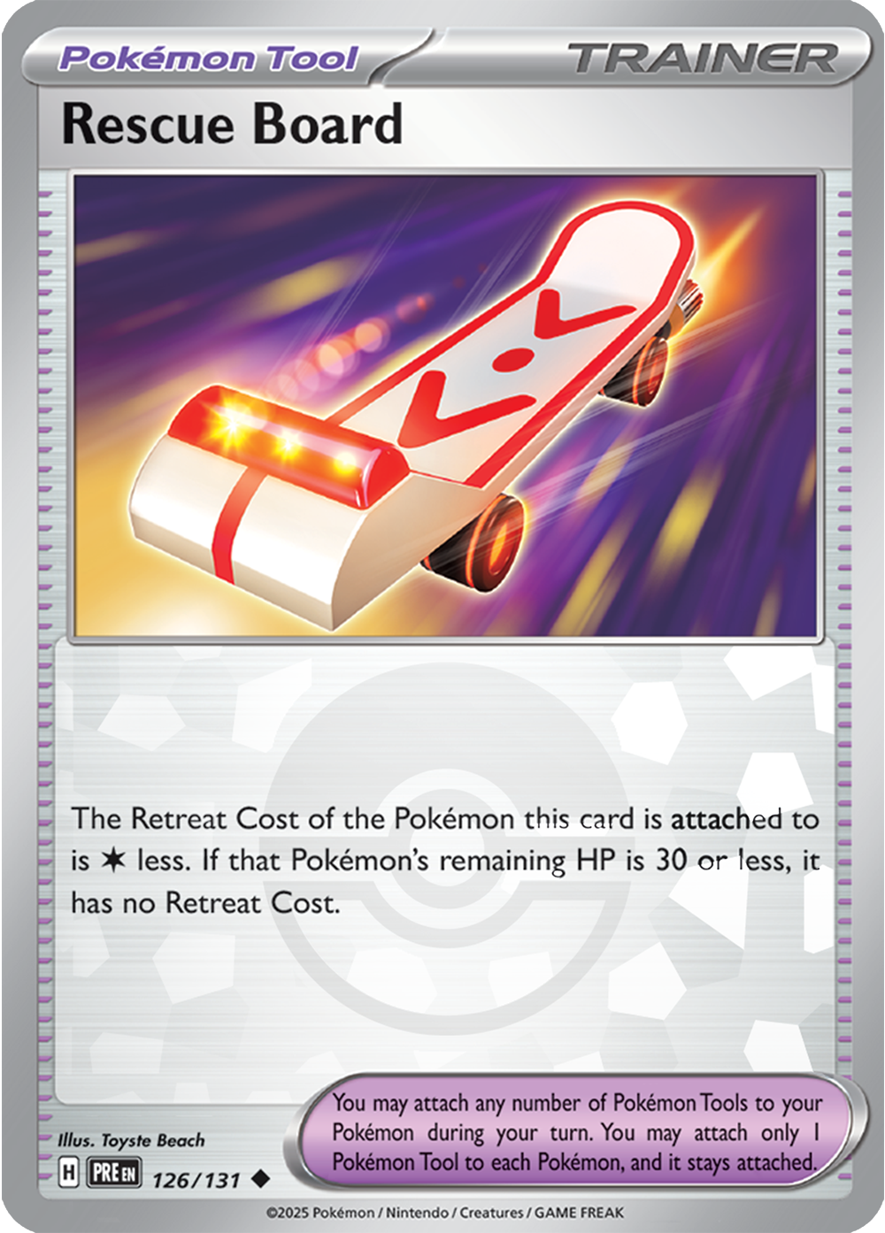 Rescue Board (Poke Ball Pattern) 126/131 — Prismatic Evolutions