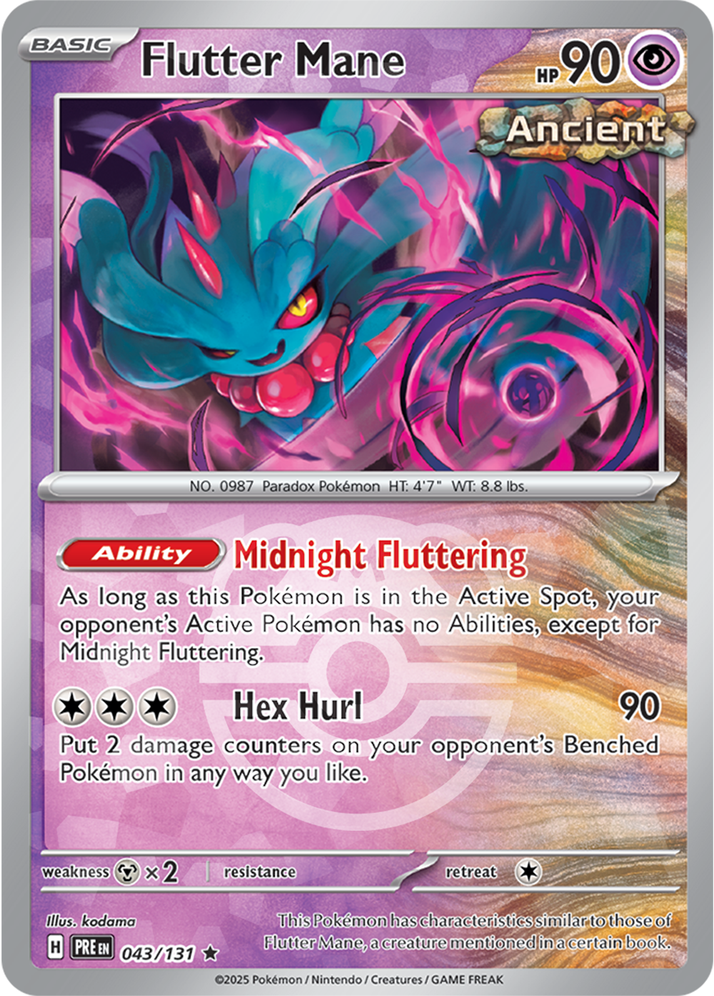 Flutter Mane (Master Ball Pattern) 043/131 — Prismatic Evolutions