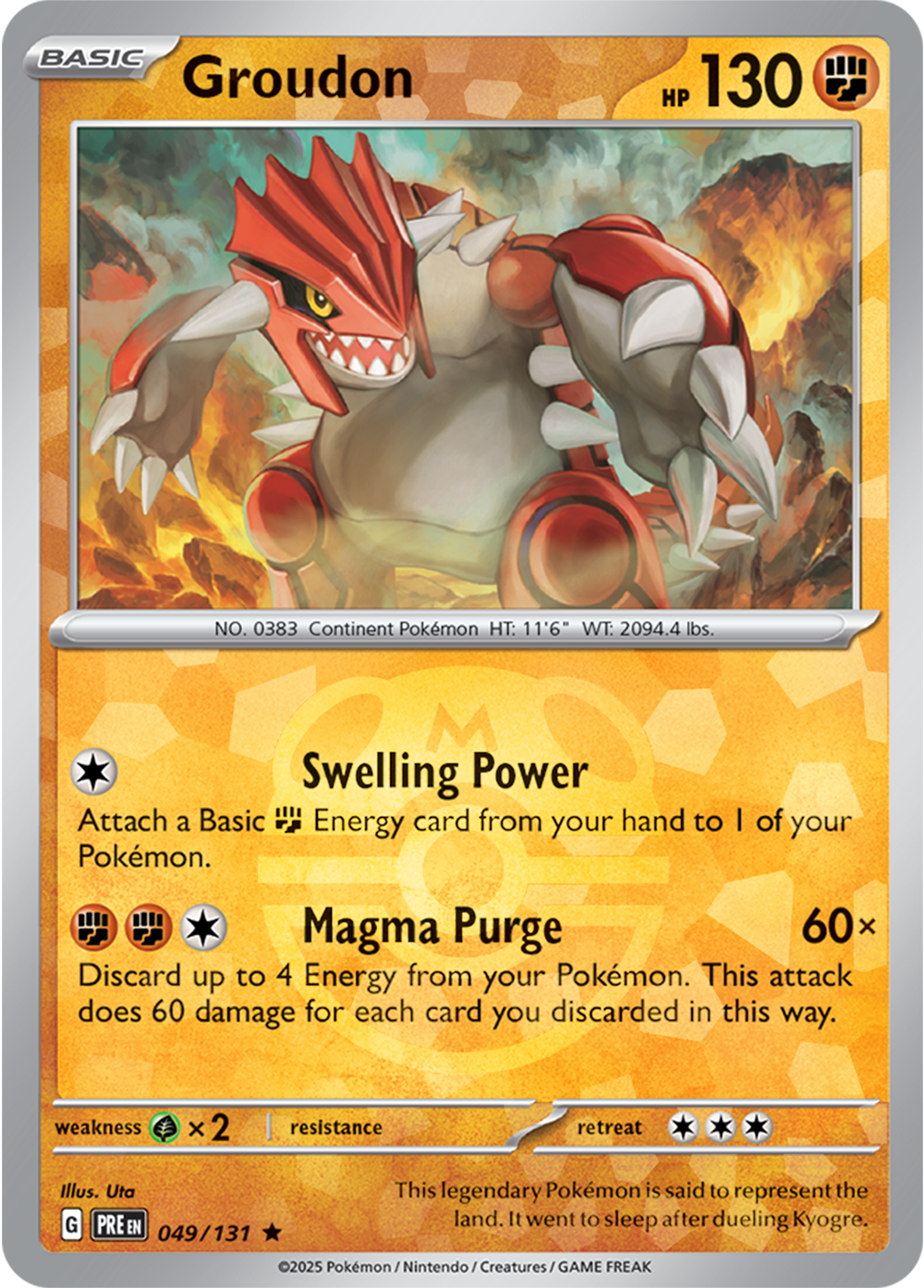 Groudon (Master Ball Pattern) 049/131 — Prismatic Evolutions