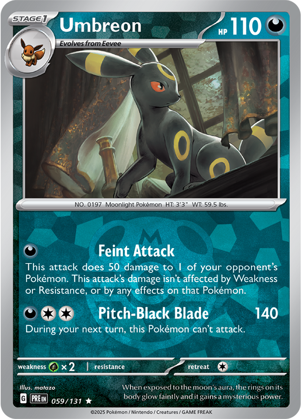 Umbreon (Master Ball Pattern) 059/131 — Prismatic Evolutions