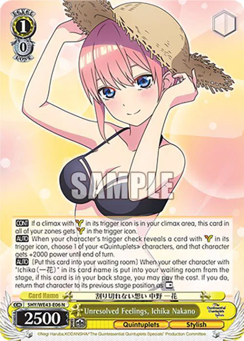 The Quintessential Quintuplets Specials Premium Booster - Weiss Schwarz Card List and Prices The Quintessential Quintuplets Specials Premium Booster - Weiss Schwarz Card List and Prices