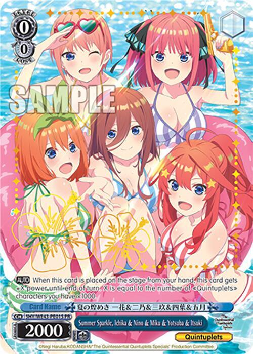 The Quintessential Quintuplets Specials Premium Booster - Weiss Schwarz  Card List and Prices
