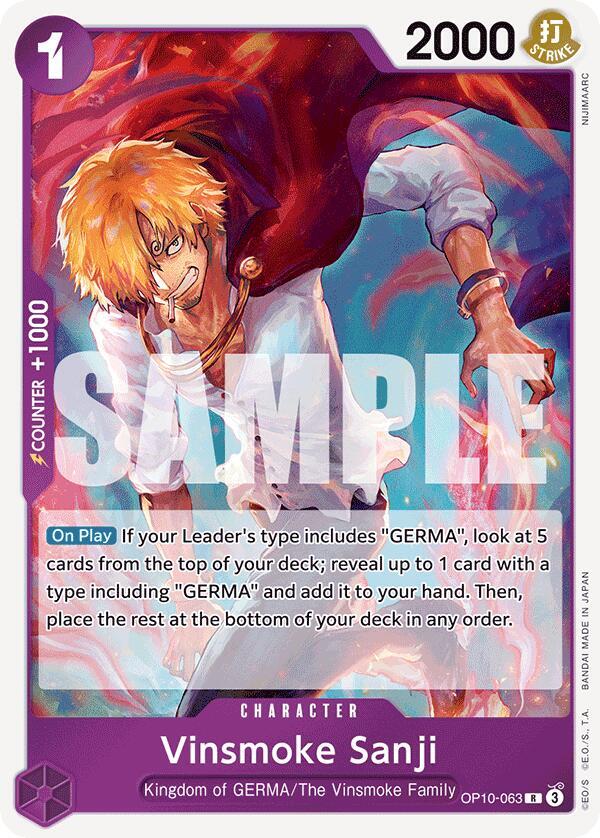 Vinsmoke Sanji - OP10-063 - Royal Blood One Piece - Collectr