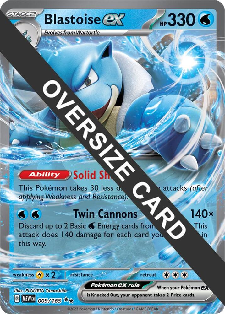 Blastoise ex - 009/165 - Jumbo Cards Pokemon - Collectr