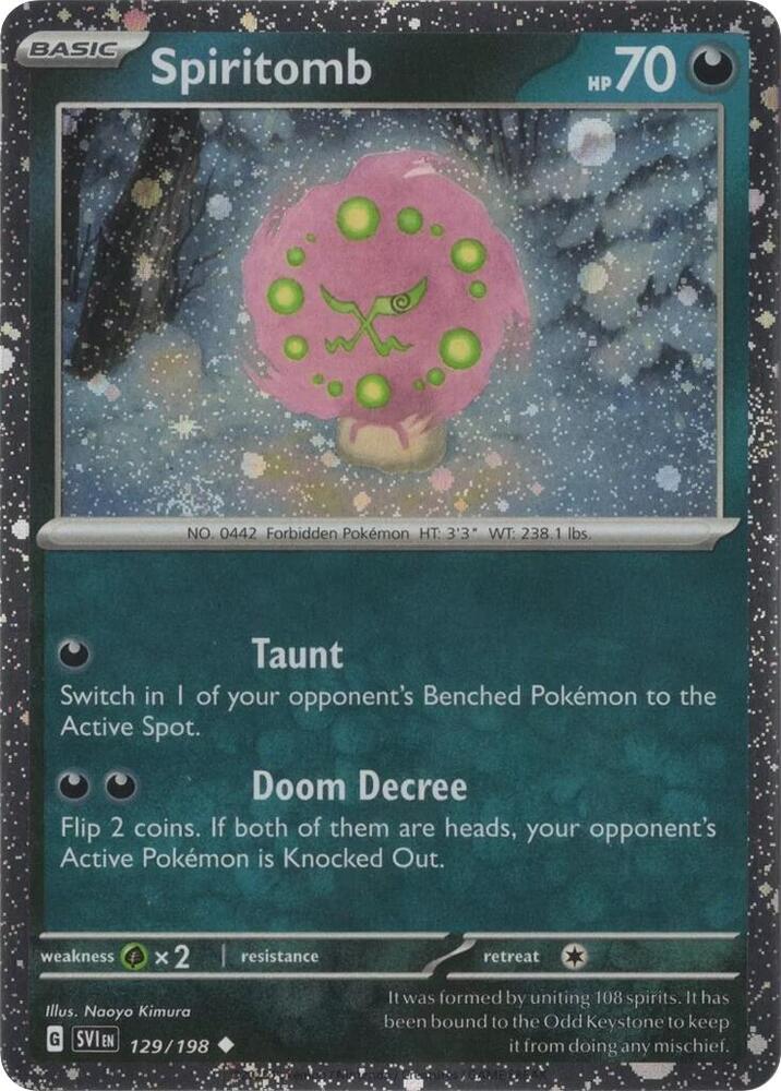 Spiritomb - 129/198 (Cosmo Holo) 129/198 — Scarlet & Violet Promo