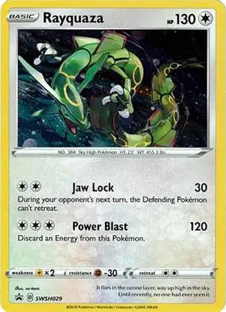 Rayquaza - SWSH029 (Pixel Cosmos Holo) Sea & Sky 