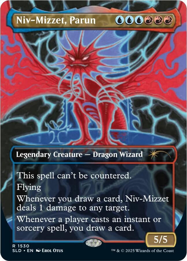 Niv-Mizzet, Parun (Rainbow Foil) - 1530 - Secret Lair Drop Series Magic ...