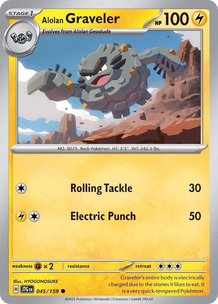 Alolan Graveler 045/159 — Journey Together