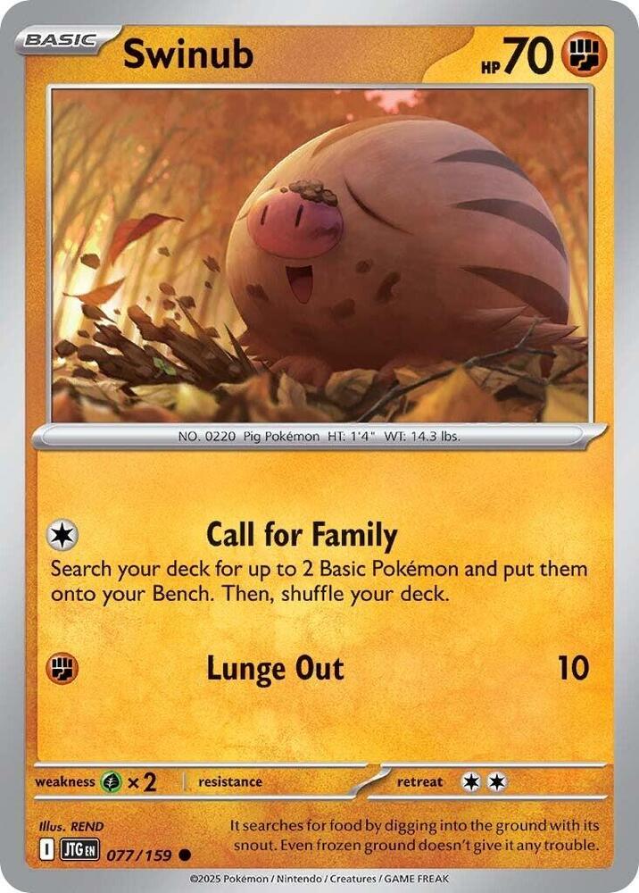 Swinub 077/159 — Journey Together