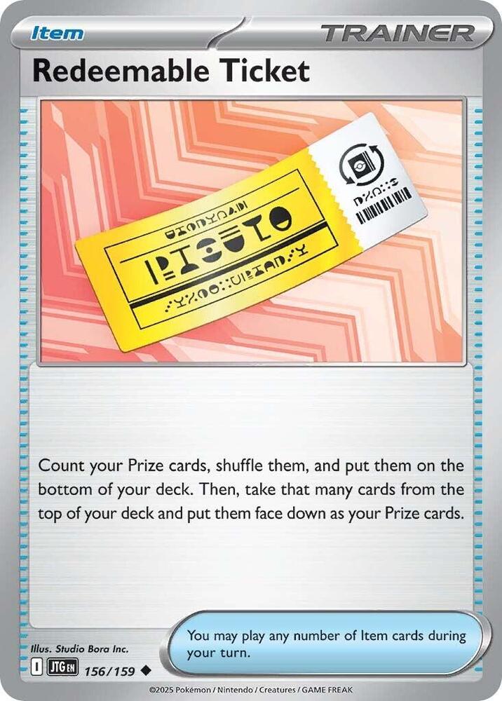 Redeemable Ticket 156/159 — Journey Together