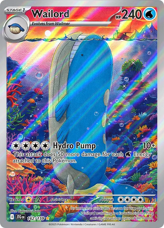 Wailord - 162/159 - Journey Together Pokemon - Collectr Wailord - 162/159 - Journey Together Pokemon - Collectr