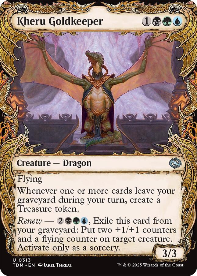 Kheru Goldkeeper (Showcase) - 313 - Tarkir: Dragonstorm Magic: The ...