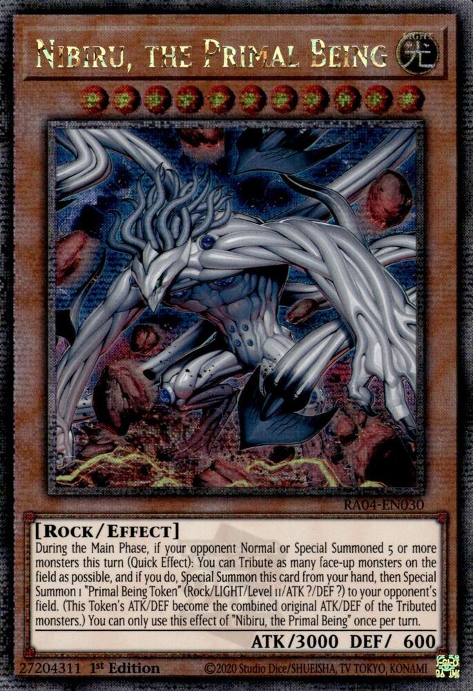 Nibiru, the Primal Being (New Art) (Quarter Century Secret Rare) 