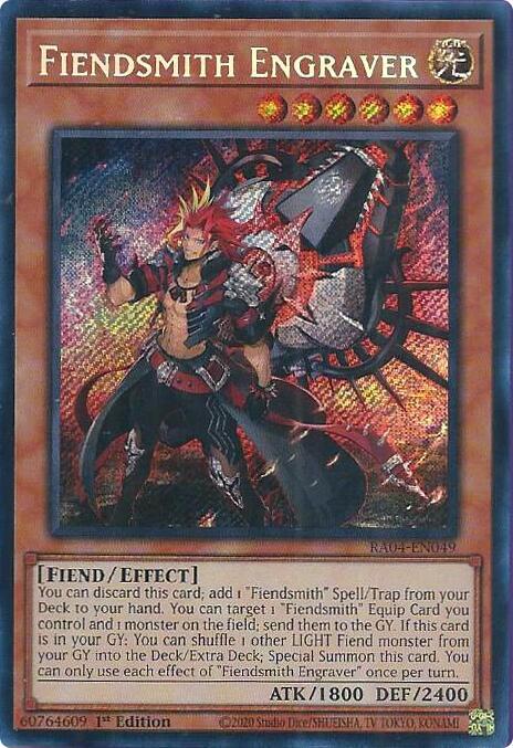YuGiOh! RA04-EN056 Fiendsmith's Desirae, Segreta Rara 1st Ed, Quarter Century Stampede
