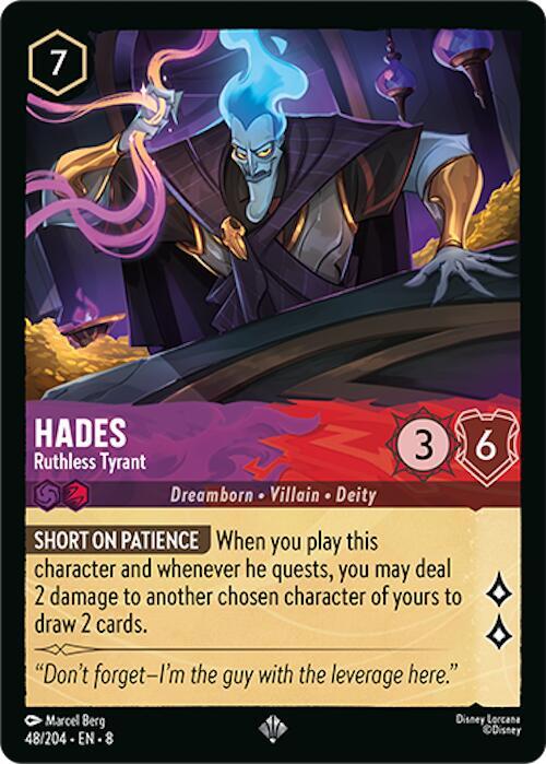 Lorcana reign of jafar hades ruthless tyrant 48 204
