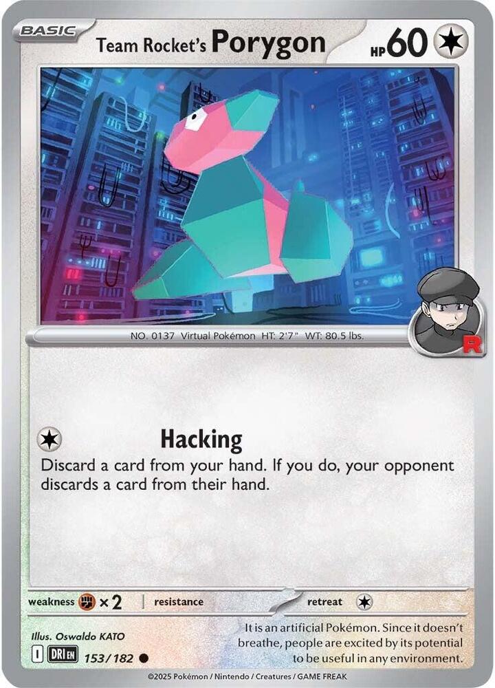 Team Rocket's Porygon 153/182 — Destined Rivals