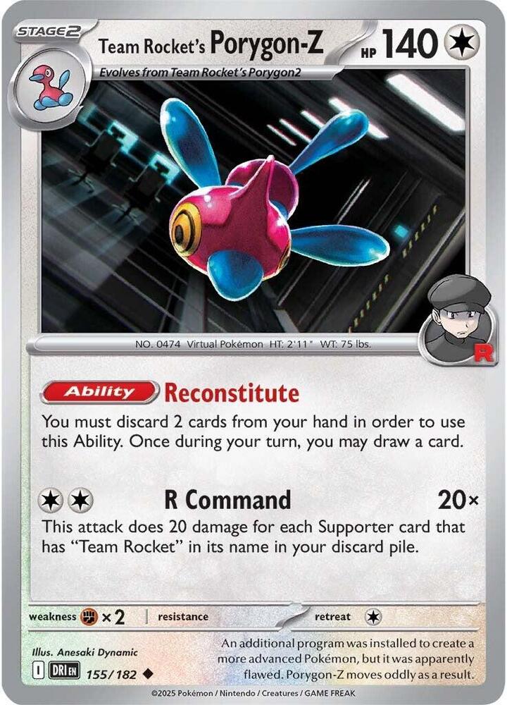 Team Rocket's Porygon-Z 155/182 — Destined Rivals