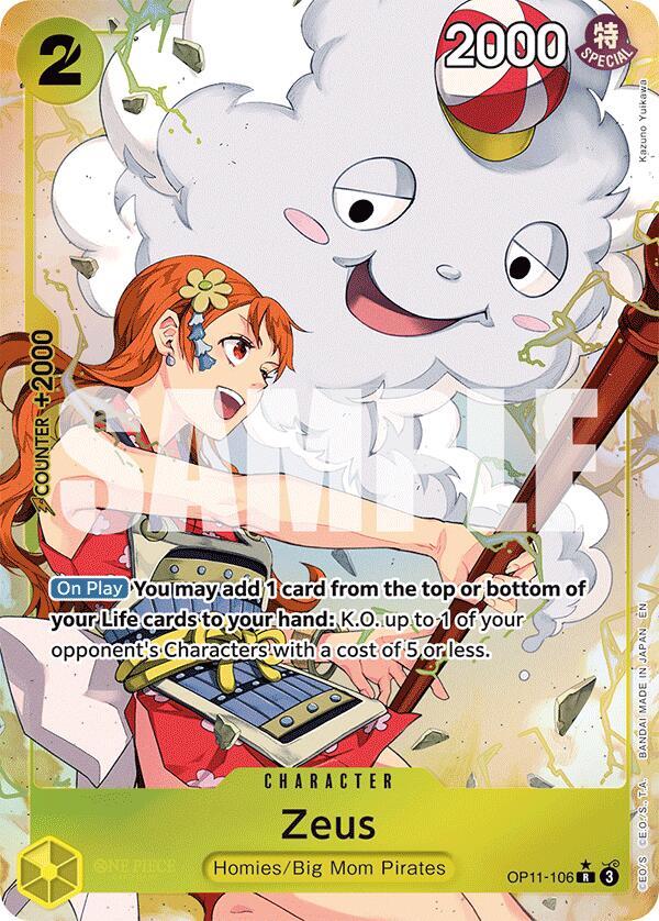 Zeus (Alternate Art) - OP11-106 - A Fist of Divine Speed One Piece